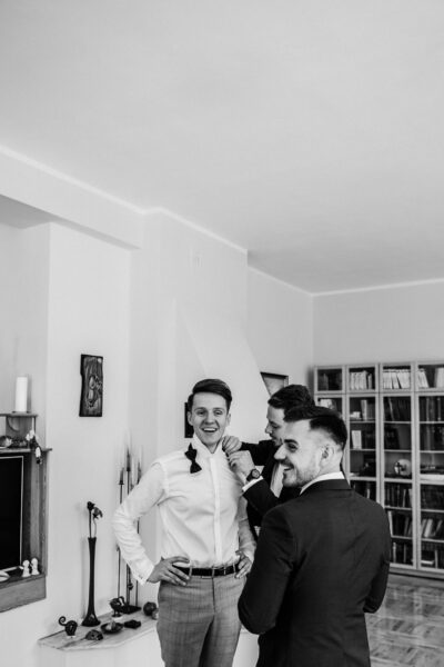 przygotowania ślubne w Warszawie, first look, detale z przygotowań ślubnych