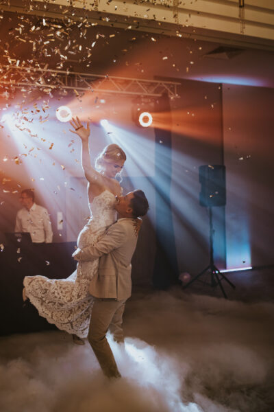 wesele w Kielcach, pierwszy taniec w dymie, oczepiny