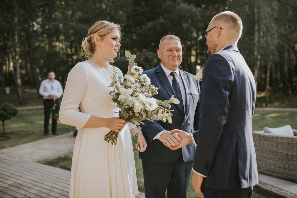 ślub Dwór Złotopolska Dolina, ślub cywilny w ogrodzie