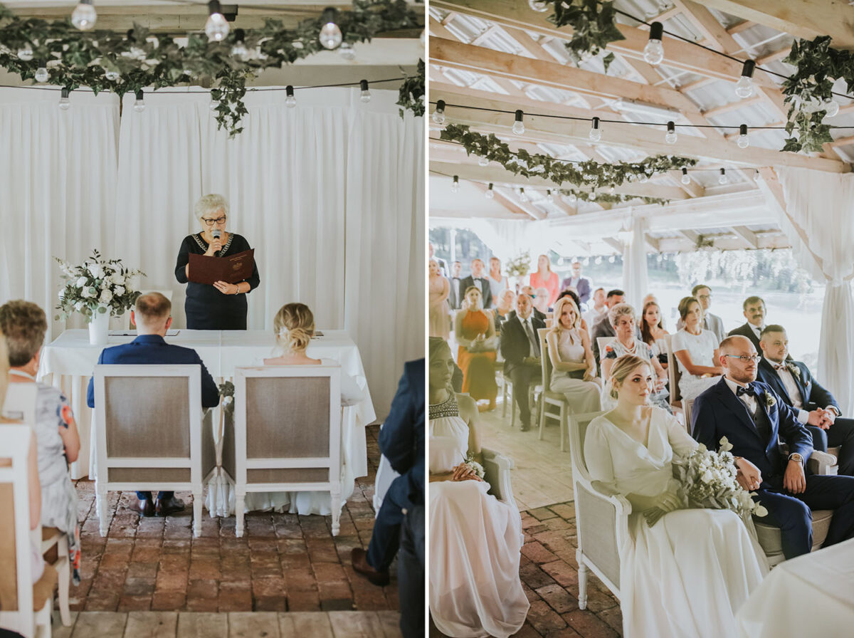 ślub Dwór Złotopolska Dolina, ślub cywilny w ogrodzie