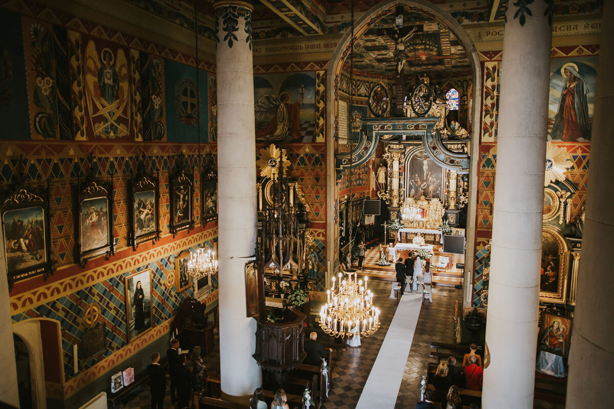 ślub w kościele pw. Wniebowzięcia NMP w Proszowicach, ślub pod Krakowem