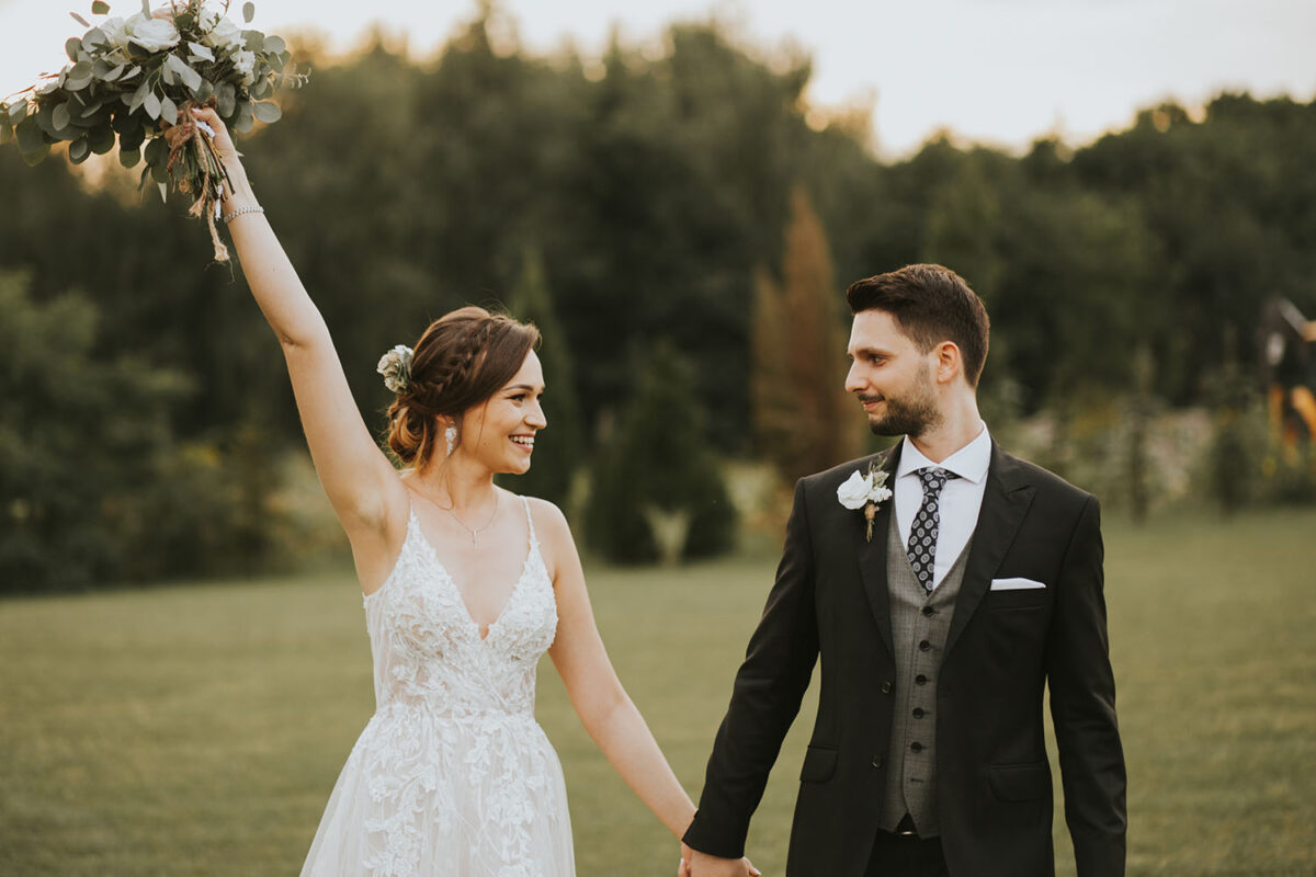 wesele w Dworzyszcze Wola, wesele w Krakowie, pierwszy taniec z konfetti