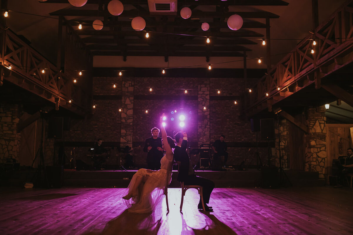 wesele w Dworzyszcze Wola, wesele w Krakowie, pierwszy taniec z konfetti