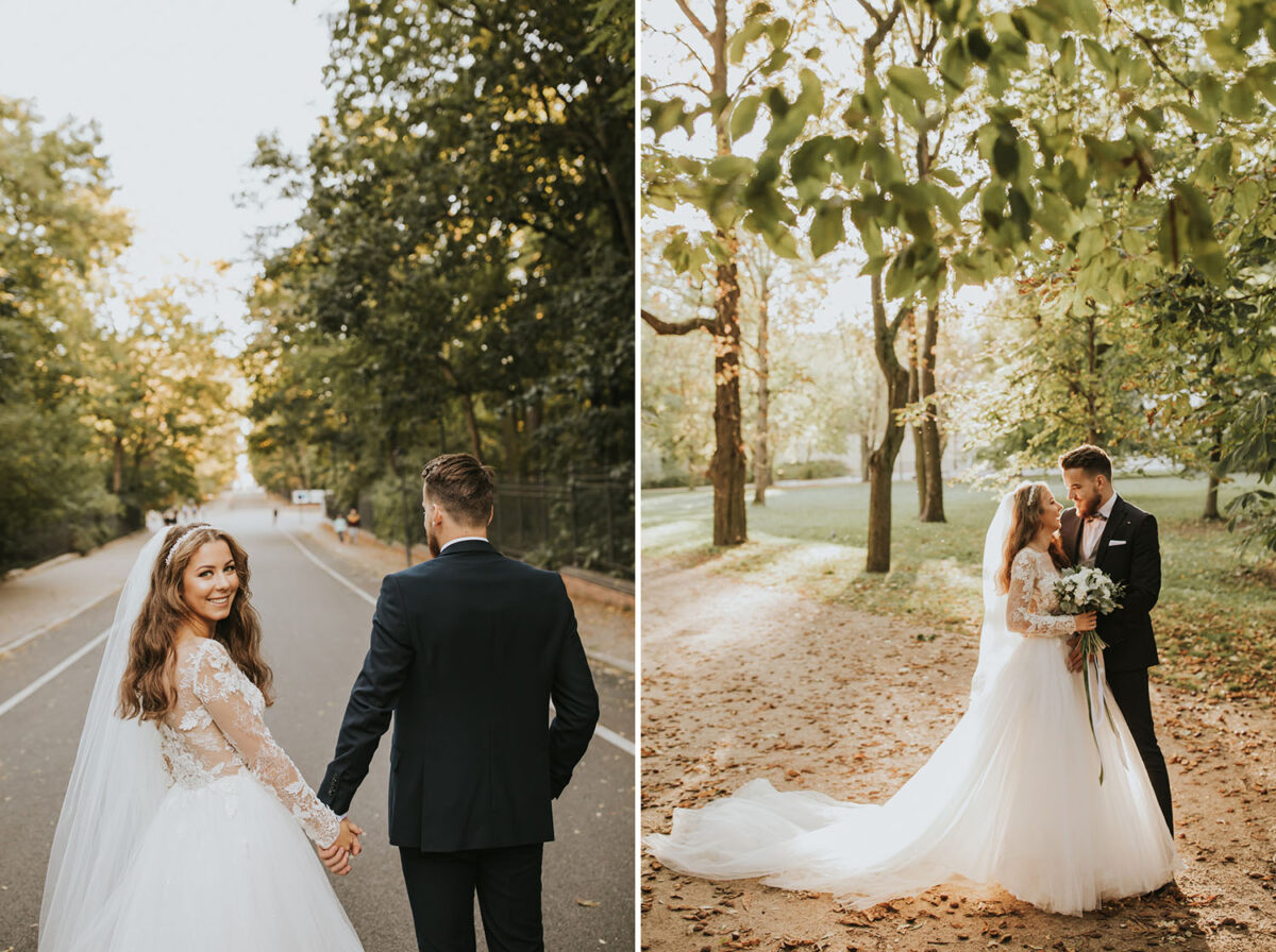 sesja ślubna w Łazienkach Królewskich, sesja ślubna w Warszawie, sesja ślubna w mieście