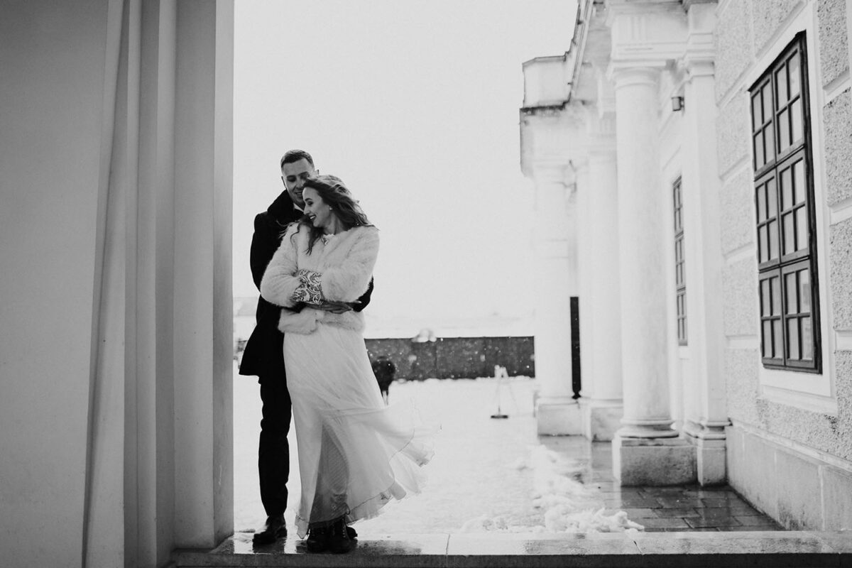 sesja ślubna zimą, sesja ślubna w Wiedniu, sesja ślubna za granicą