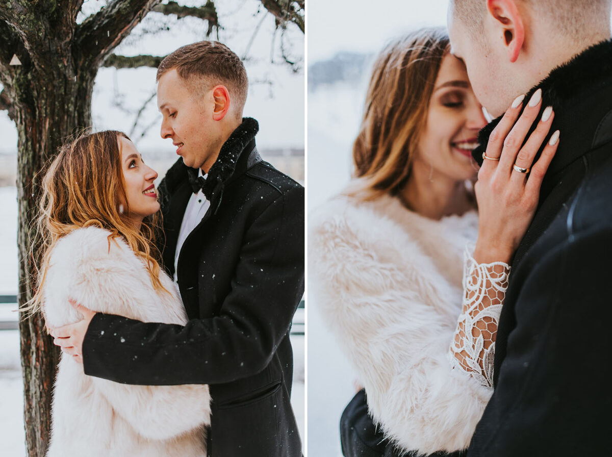 sesja ślubna zimą, sesja ślubna w Wiedniu, sesja ślubna za granicą