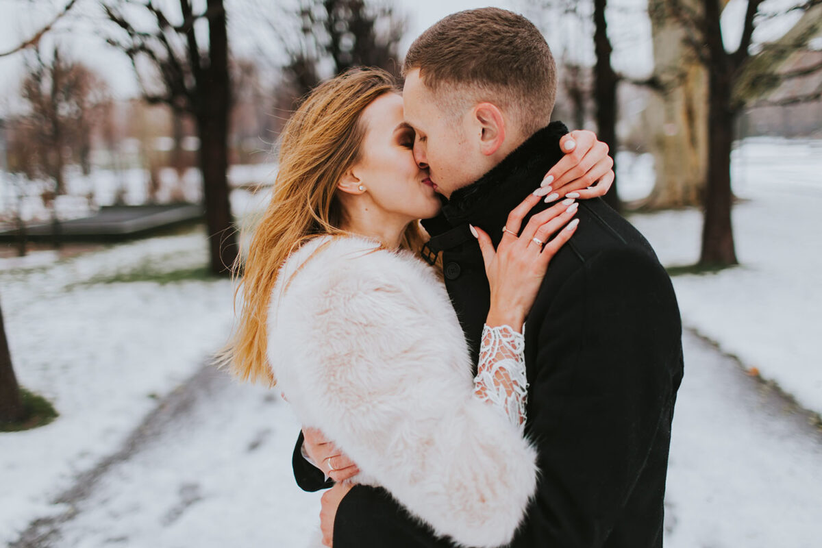 sesja ślubna zimą, sesja ślubna w Wiedniu, sesja ślubna za granicą