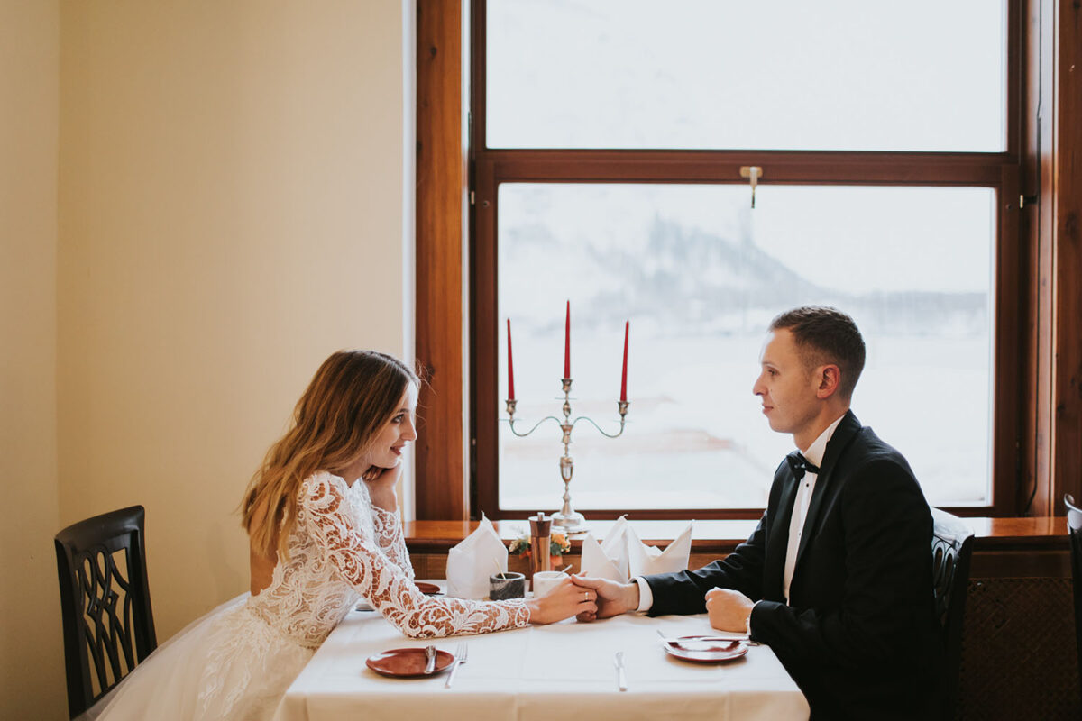 sesja ślubna zimą, sesja ślubna w Hallstatt, zimowa sesja ślubna w Hallstatt