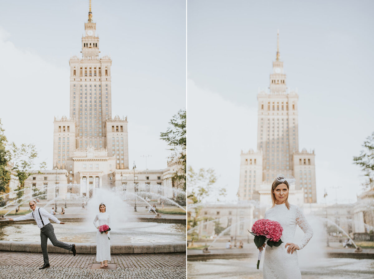 sesja rocznicowa w Warszawie, miejska sesja rocznicowa, sesja pod Pałacem Kultury