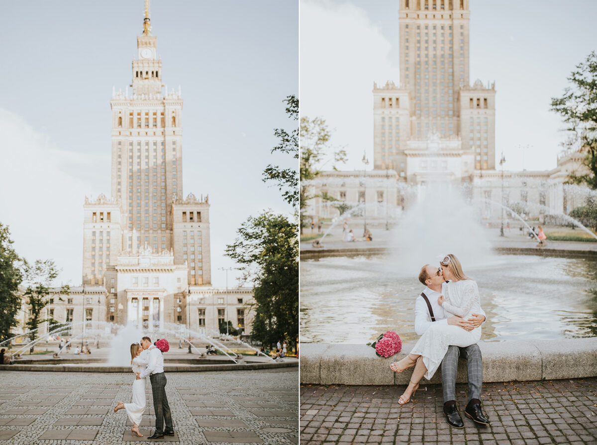 sesja rocznicowa w Warszawie, miejska sesja rocznicowa, sesja pod Pałacem Kultury