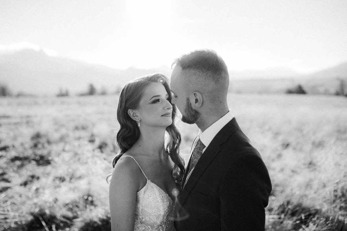 sesja ślubna w górach, sesja ślubna w Tatrach, hollywoodzkie fale