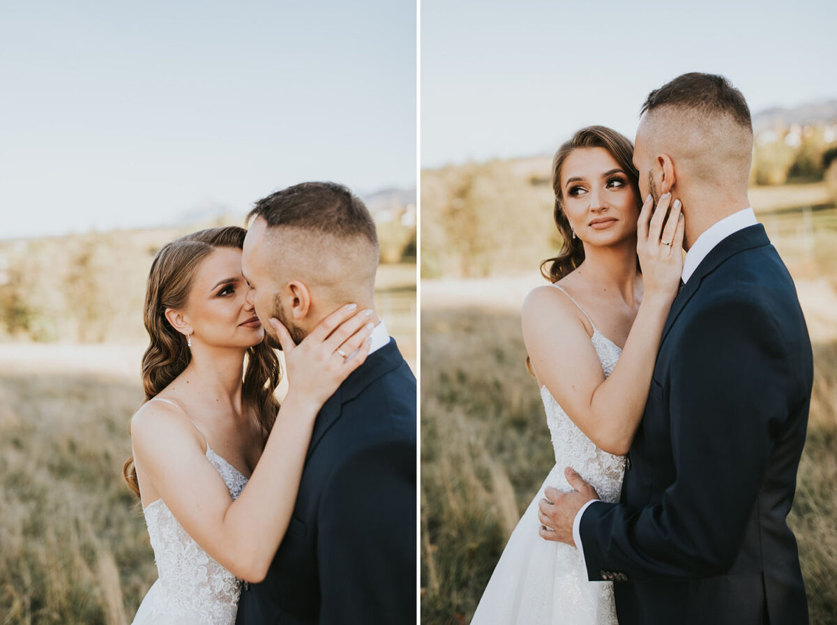 sesja ślubna w górach, sesja ślubna w Tatrach, hollywoodzkie fale