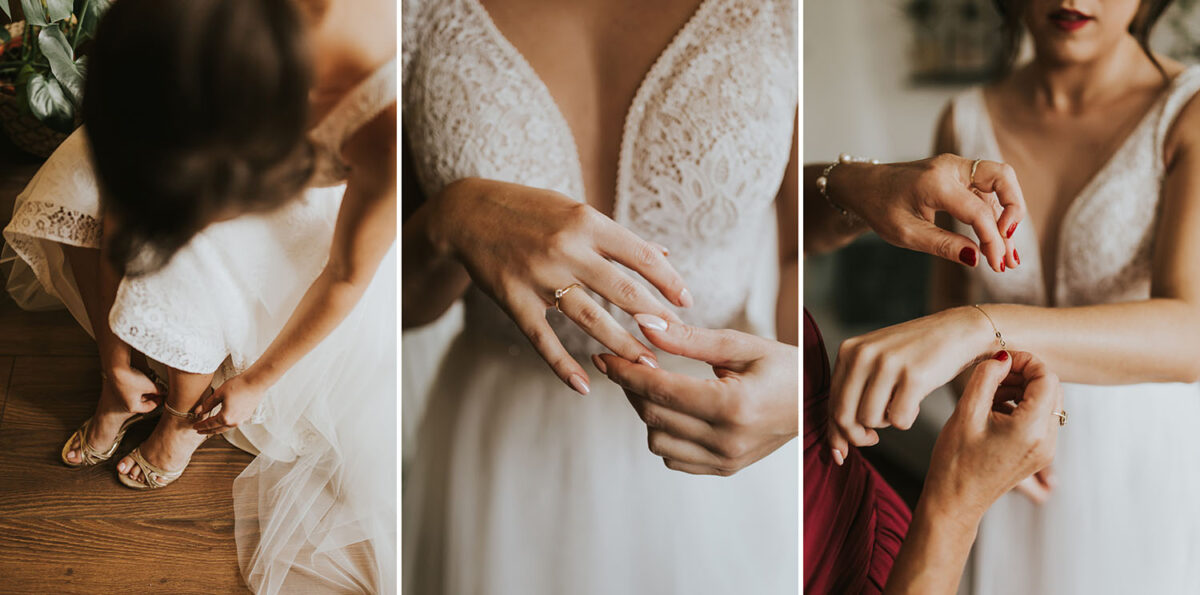 Szlachecki  Dwór w Pobiedniku, reportaż ślubny w Pobiedniku, przygotowania Panny Młodej