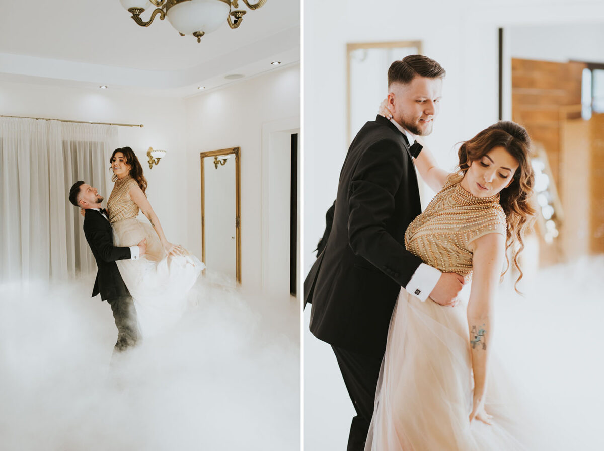 Willa Podlesie, wesele w Willi Podlesie, pierwszy taniec w chmurach