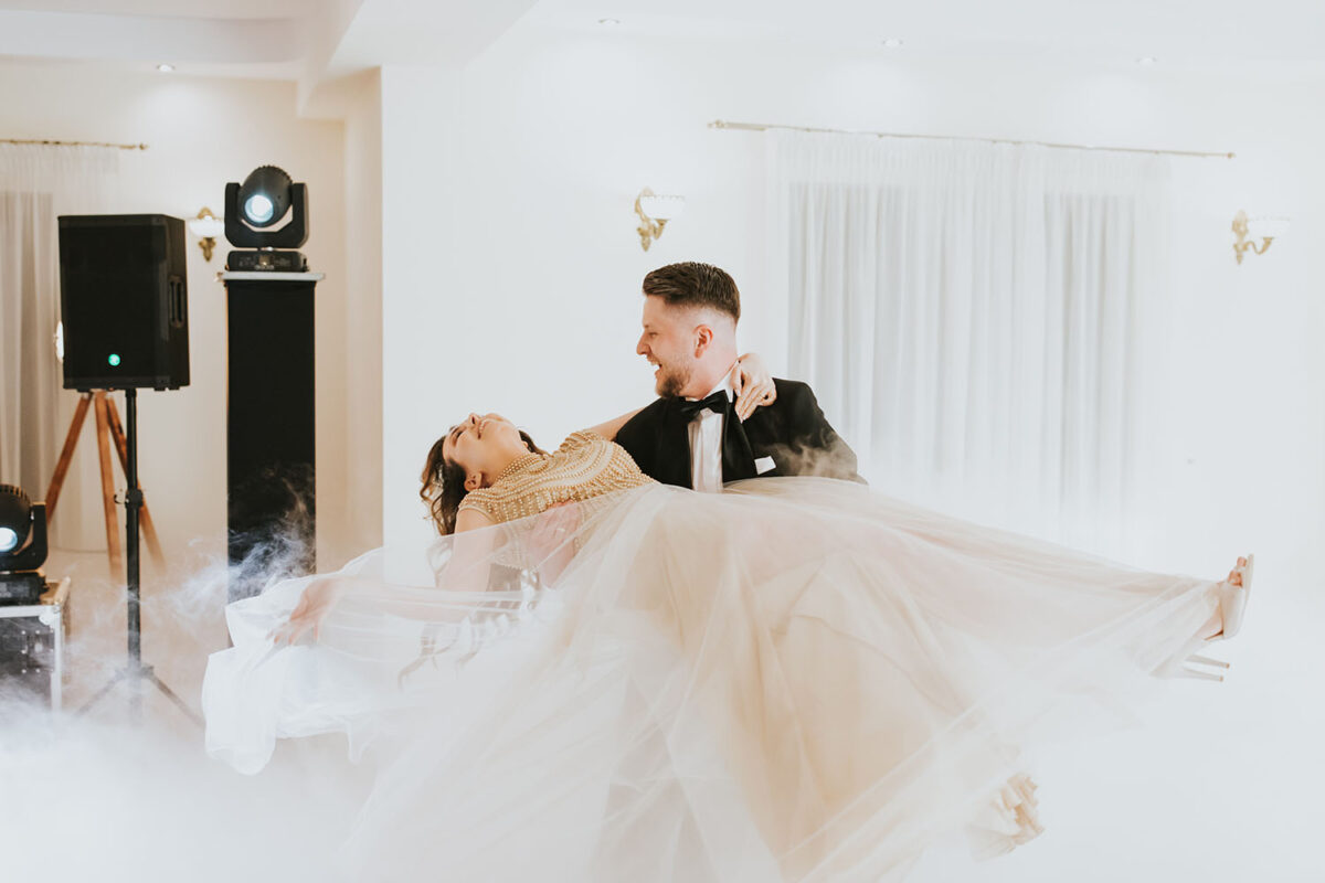 Willa Podlesie, wesele w Willi Podlesie, pierwszy taniec w chmurach