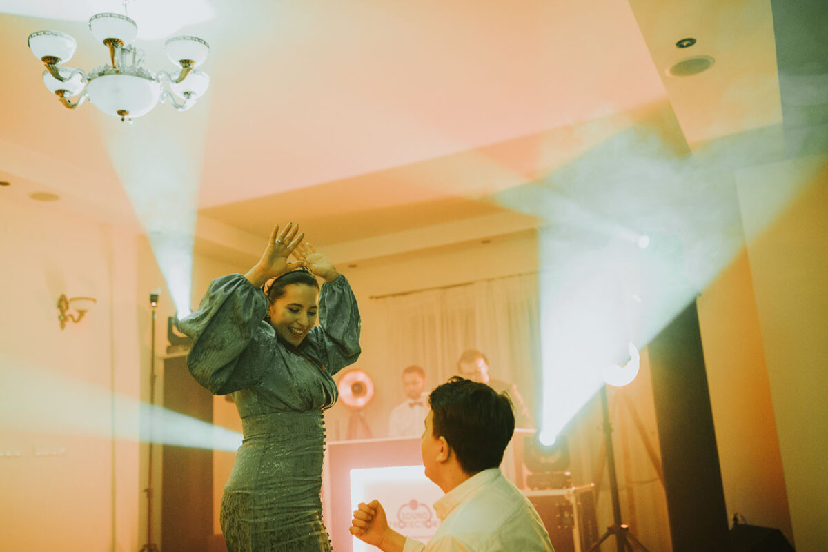 Willa Podlesie, wesele w Willi Podlesie, pierwszy taniec w chmurach