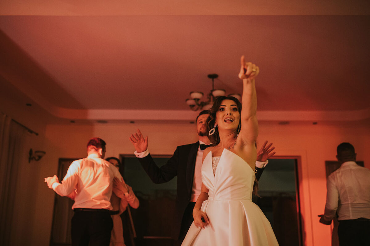 Willa Podlesie, wesele w Willi Podlesie, pierwszy taniec w chmurach