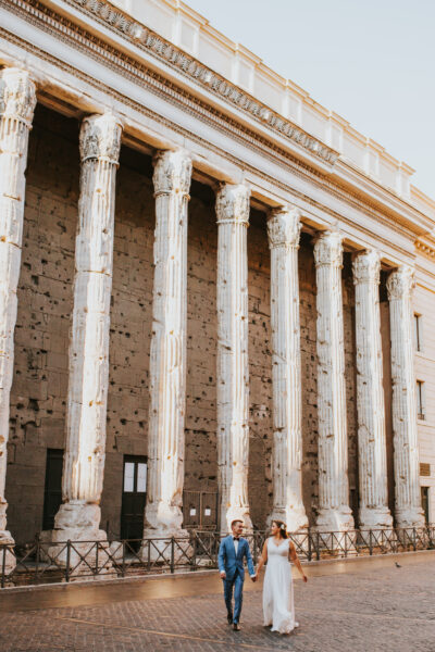 sesja ślubna w Rzymie, ślub w Rzymie, romantyczna sesja w Rzymie