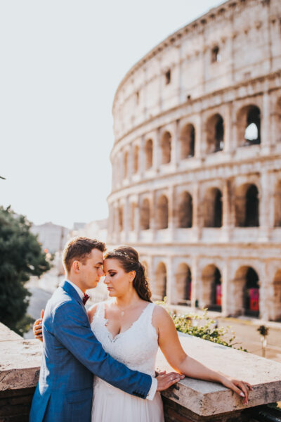 sesja ślubna w Rzymie, ślub w Rzymie, romantyczna sesja w Rzymie