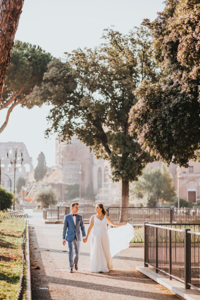 sesja ślubna w Rzymie, ślub w Rzymie, romantyczna sesja w Rzymie