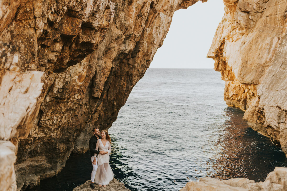 wschód słońca na Zakynthos, sesja ślubna na Zakyntos, sesja ślubna o wschodzie słońca