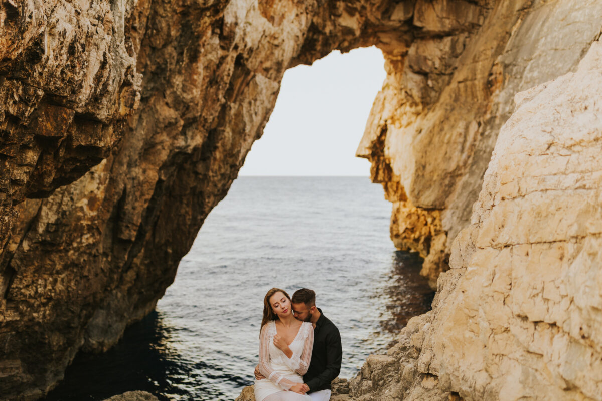 wschód słońca na Zakynthos, sesja ślubna na Zakyntos, sesja ślubna o wschodzie słońca