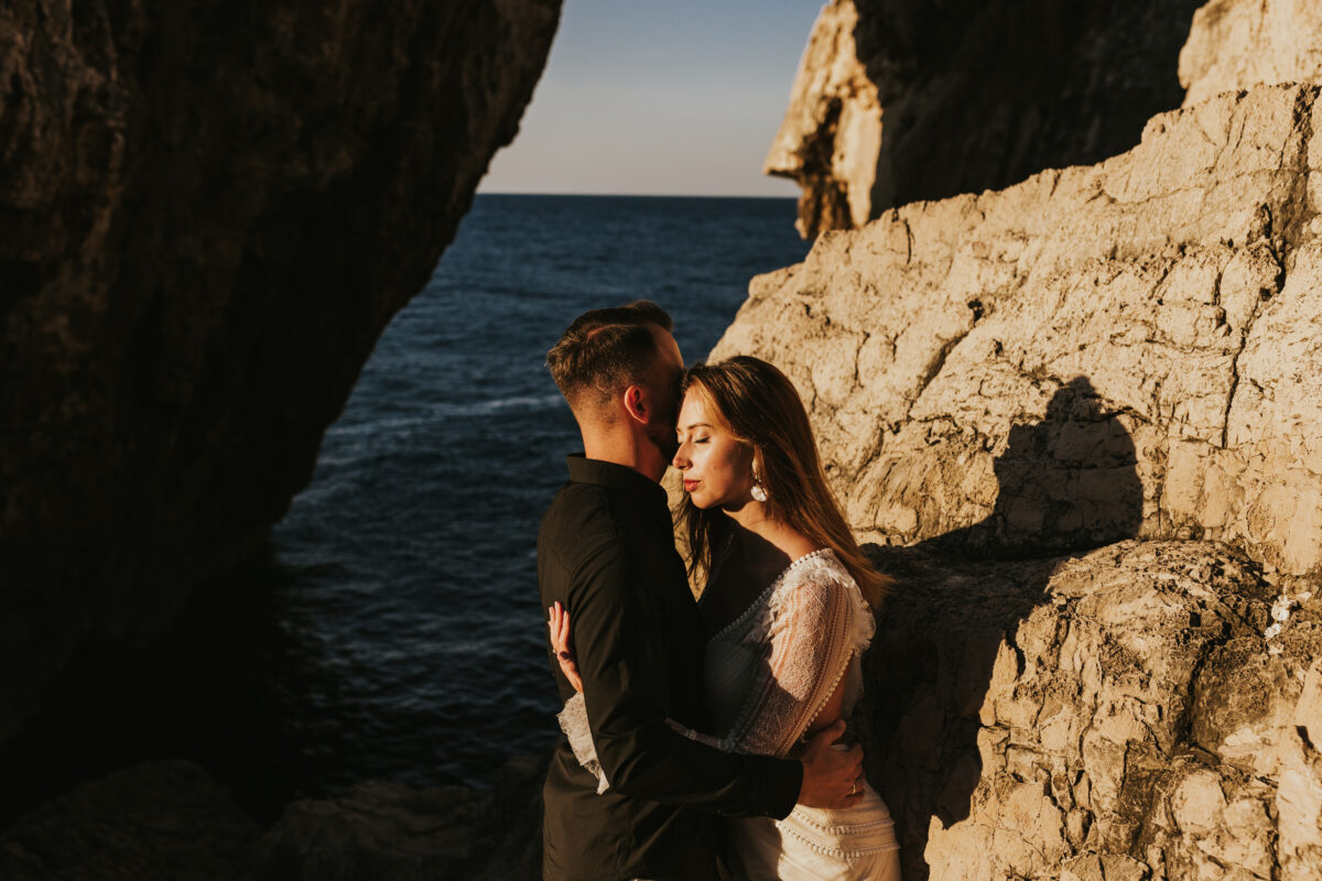 sesja ślubna na Zakynthos, sesja ślubna za granicą, suknia ślubna Promariage