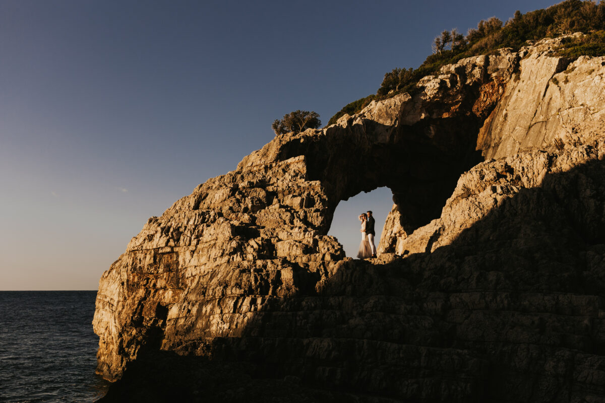 sesja ślubna na Zakynthos, sesja ślubna za granicą, suknia ślubna Promariage