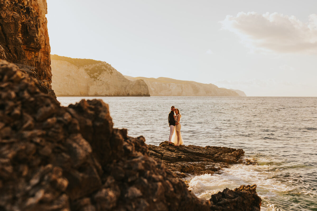 sesja ślubna na Zakynthos, sesja ślubna za granicą, suknia ślubna Promariage