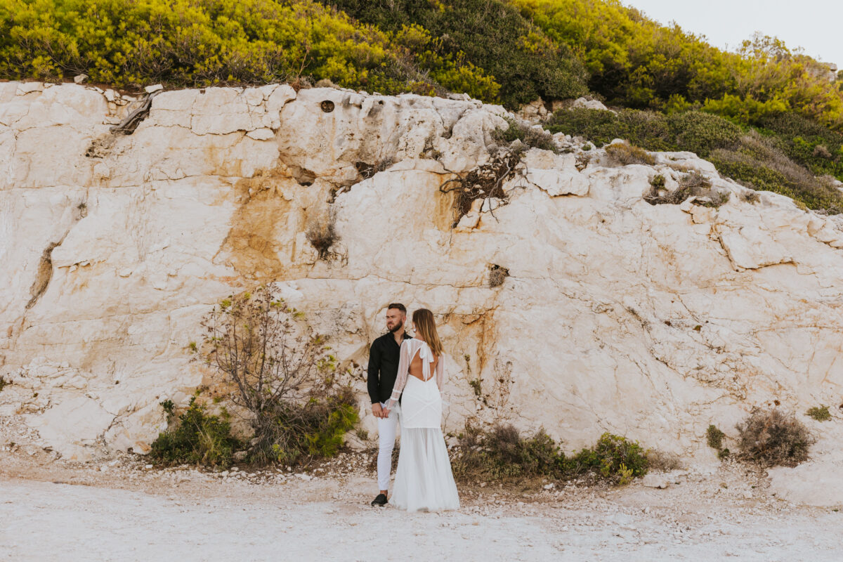 sesja ślubna na Zakynthos, sesja ślubna za granicą, suknia ślubna Promariage