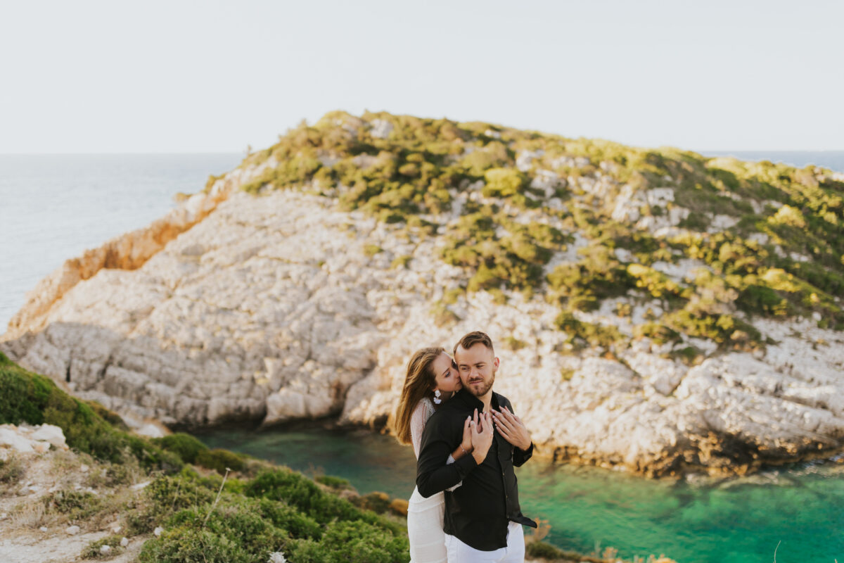 sesja ślubna na Zakynthos, sesja ślubna za granicą, suknia ślubna Promariage