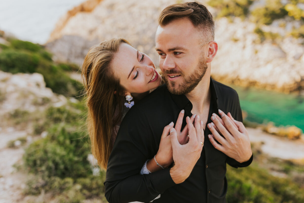 sesja ślubna na Zakynthos, sesja ślubna za granicą, suknia ślubna Promariage