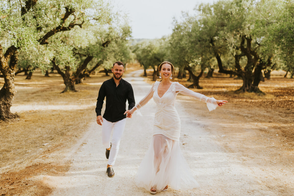 sesja ślubna Zakynthos, sesja ślubna za granicą, suknia ślubna Promariage Kielce