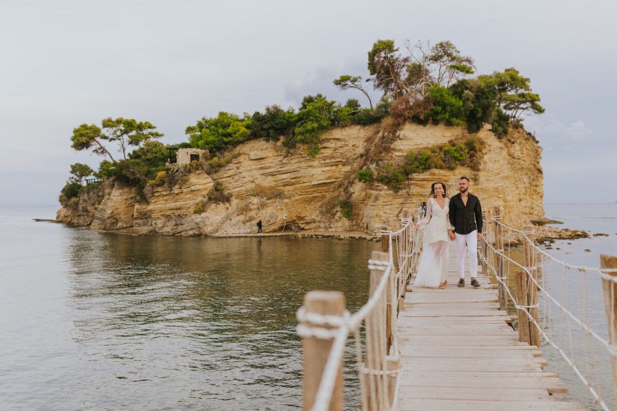 sesja ślubna Zakynthos, sesja ślubna za granicą, suknia ślubna Promariage Kielce