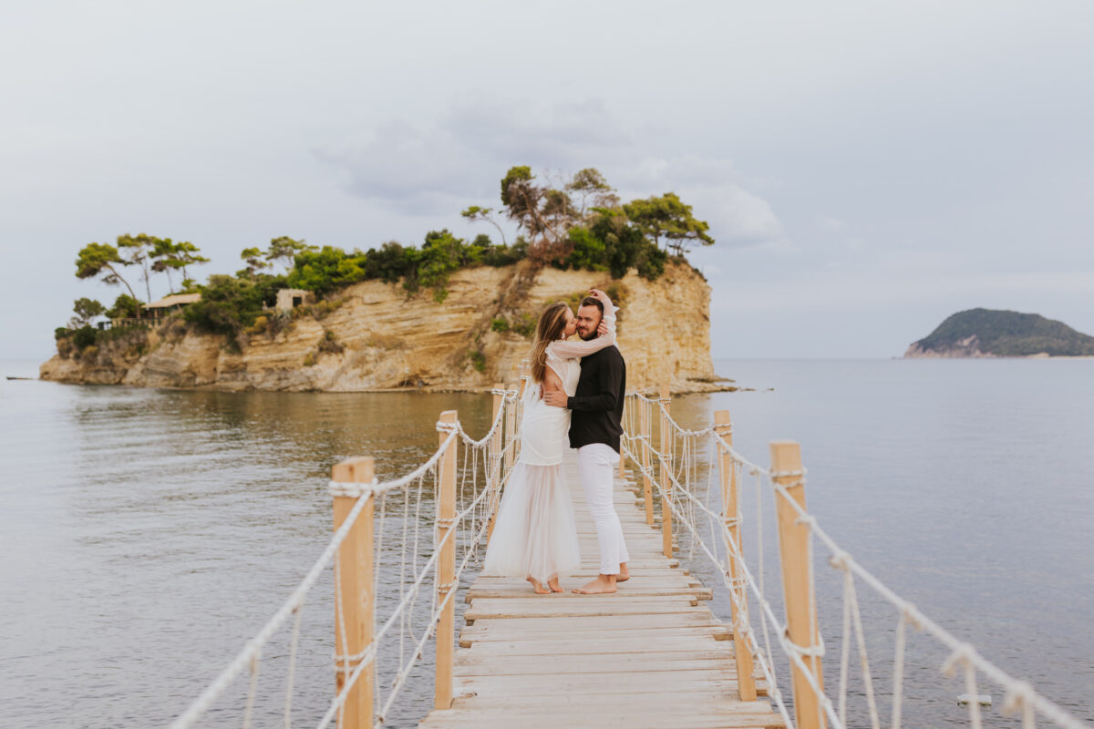sesja ślubna Zakynthos, sesja ślubna za granicą, suknia ślubna Promariage Kielce